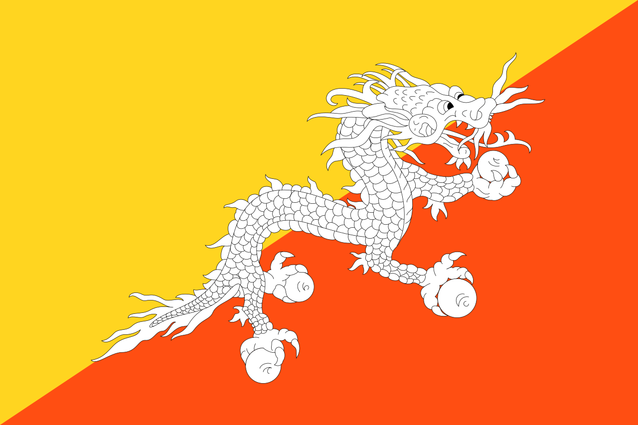 Знаме Бутан