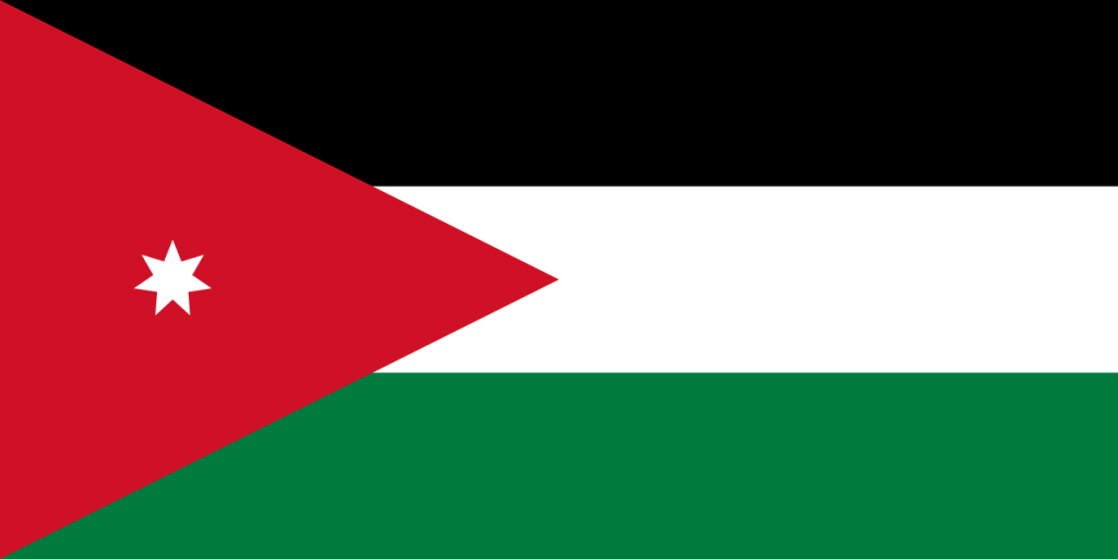 Знаме Йордания