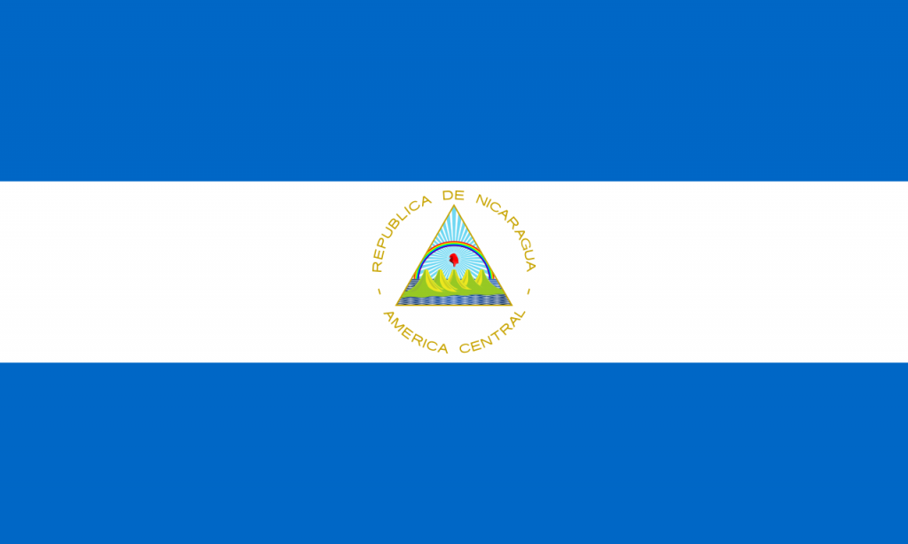 Знаме Никарагуа