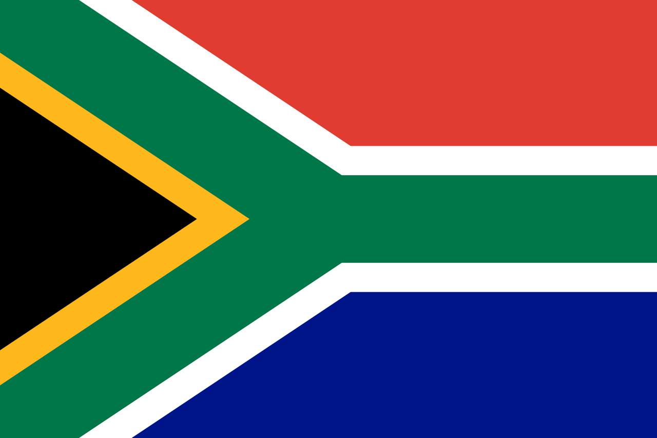 Знаме Република Южна Африка
